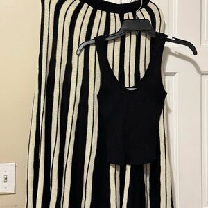 Cupshe Black Glitter Knit Sweater